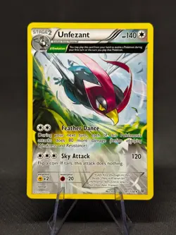 Unfezant 81/108 Reverse Holo Rare XY Roaring Skies - Pokemon Card Tcg - NM 2015 - Image 3
