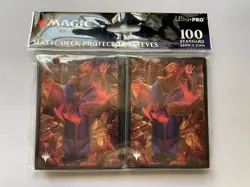 BIN 9 Commander Masters Commodore Guff Magic 100 MTG deck protector card sleeves - Image 1