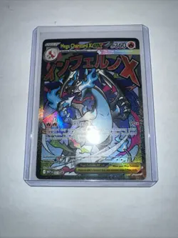 Pokemon Card PHANTASMAL FLAMES MEGA CHARIZARD X EX 023 ENG BLACK STAR PROMO - Image 1