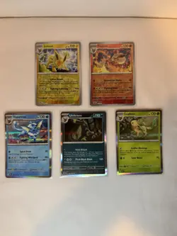 Pokemon TCG Prismatic Evolutions Eeveelutions 5 Card Lot - 3 Holos & 2 Reverse - Image 1