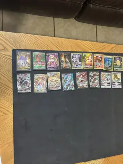Pokemon Card Lot Full Art v Max gold Articuno Pikachu houndoon kingdra 17 Cards - Image 1