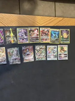 Pokemon Card Lot Full Art v Max gold Articuno Pikachu houndoon kingdra 17 Cards - Image 2