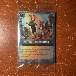 Sealed Disney Lorcana Putting It All Together Zootopia 2 Movie Promo Card 27/P3 - Image 1