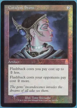 Catalyst Stone FOIL Odyssey HEAVILY PLD Artifact Rare CARD (351933) ABUGames - Image 1