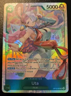 Uta OP13-023 Foil Super Rare Carrying On His Will One Piece Card Game - Image 1