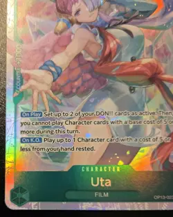 Uta OP13-023 Foil Super Rare Carrying On His Will One Piece Card Game - Image 4
