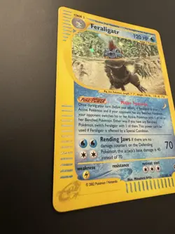 Pokemon TCG Feraligatr Expedition Base Set Holo Card 12/165 Regular Rare 2002 - Image 2
