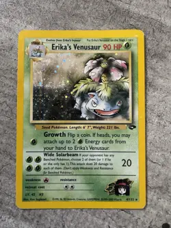 Pokemon Card WoTC Erika’s Venusaur Gym Challenge Holo 4/132 - MP - Image 1