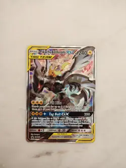 Pokemon TCG Pikachu & Zekrom GX Black Star Promo Card SM168 - Image 2