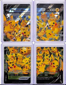 (4) Lot 2021 Pokemon SWSH Pikachu V-Union 4 Card Complete Set #SWSH139-142 (E) - Image 1