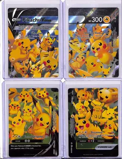 (4) Lot 2021 Pokemon SWSH Pikachu V-Union 4 Card Complete Set #SWSH139-142 (D) - Image 1