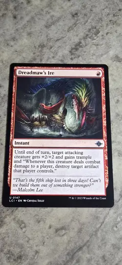 Dreadmaw's Ire The Lost Caverns of Ixalan Regular Instant MTG Uncommon NM - Image 1
