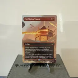 Fire Nation Turret 0064 Borderless Regular Magic The Gathering Avatar Airbender - Image 1