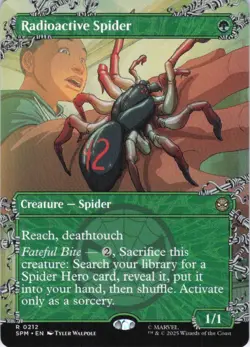 MTG Radioactive Spider (Borderless) (212) | NM | Spider-Man {SPM} - Image 1