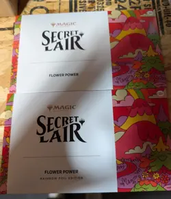 FLOWER POWER Secret Lair FOIL and NON-FOIL - sealed Magic MtG - Basic Lands - Image 1