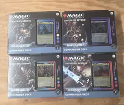 Magic The Gathering Warhammer 40k Commander Decks - SET OF ALL 4 - Image 1