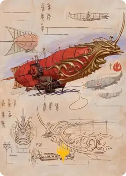 Phoenix Fleet Airship Art 35/54 Avatar: The Last Airbender MTG NM Planeswalker - Image 1