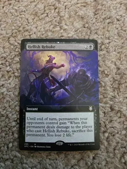 Hellish Rebuke (Extended Art) Commander: Adventures in the Forgotten Realms - Image 1