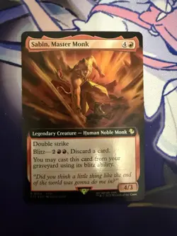Sabin, Master Monk (Extended Art) Foil Magic The Gathering Final Fantasy - Image 1