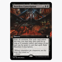 Heartless Conscription Outlaws of Thunder Junction Commander MTG Rare - Image 1