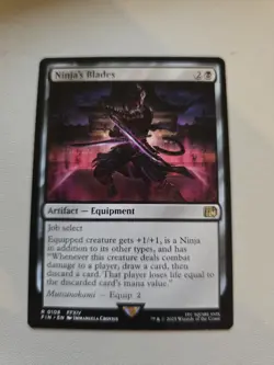 Ninja's Blades - Final Fantasy - NM - MTG Magic - Rare - Artifact - Image 1