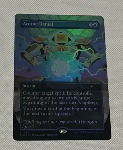 Arcane Denial Rainbow FOIL NM Secret Lair Drop Prismatic Nightmares SLD MTG - Image 1