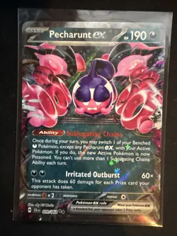 Pokemon TCG Shrouded Fable Pecharunt EX 039/064 Double Rare Near Mint Condition - Image 1