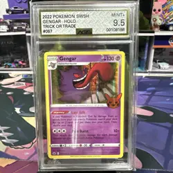 Pokemon Gengar 057/198 2022 Trick or Trade BOOster Holo • CGC 9.5 MINT + - Image 1