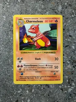 Pokemon TCG Cards SHADOWLESS Base Set Charmeleon 24/102 Uncommon PLAYED - Image 1