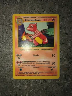 Pokemon TCG Cards SHADOWLESS Base Set Charmeleon 24/102 Uncommon PLAYED - Image 3