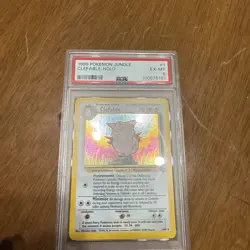 Pokemon jungle clefable hologram psa graded 6 card 1/64 1999 - Image 1