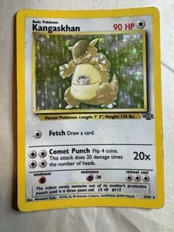 Pokemon TCG Kangaskhan Jungle 5/64 Holo Unlimited Holo Rare - Image 1