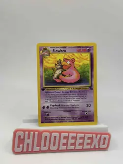 Pokemon TCG Slowbro 1st Edition Fossil Uncommon 43/62 - Image 1