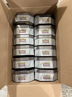 Pokemon TCG 25th Anniversary Celebrations Tin - EMPTY LOT OF 12 - Image 1