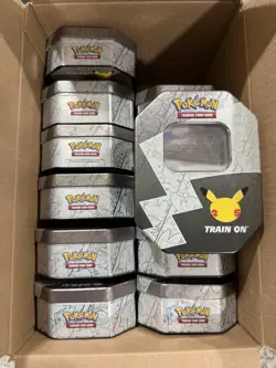 Pokemon TCG 25th Anniversary Celebrations Tin - EMPTY LOT OF 12 - Image 2