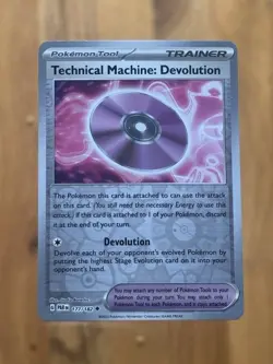 Technical Machine: Devolution Uncommon SV04: Paradox Rift 177/182 LP Pokemon - Image 1