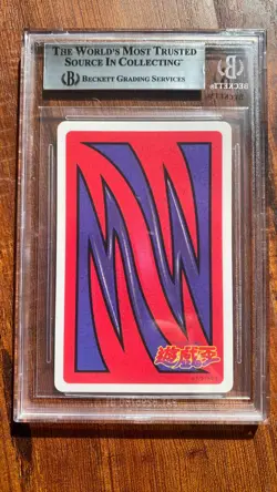1998 Yugioh Toei Poker Japanese Red Eyes Black Dragon Queen of Diamonds BGS 9 - Image 2
