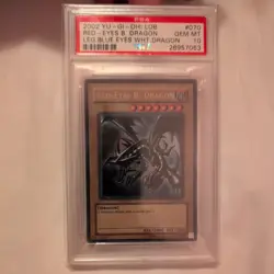Yugioh 2004 Red-Eyes B. Dragon WORLDWIDE Ed. [LOB-ENO70] PSA 10 GEM MINT - Image 1
