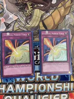 YuGiOh Storming Mirror Force - CORE-EN076 - Secret Rare 1st Edition mint - Image 1