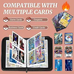 Card Binder for Pokemon Cards Holder Fits 400 Cards w/ 50 Removable Sleeves - Image 3