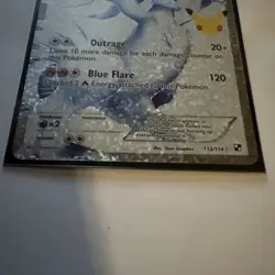 Pokemon TCG Reshiram Rare Holo Classic Collections Celebrations Card - Image 2