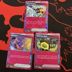 3 X Pokemon Ace Spec Card Lot Near Mint Maximum Belt Max Rod And Prime Catcher - Image 1