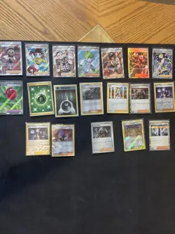 Pokemon Card Lot Full Art Alt Art Fire trainers 19 cards multiple sets - Image 1