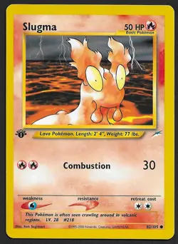 Slugma 82/105 1st Edition Common Neo Destiny Pokemon Card - Image 1