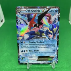 LP Ash-Greninja EX XY133 Black Star Promo Holo Card Nintendo Pokemon Card - Image 1