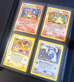 Lot of 100 ALL HOLO Vintage Pokemon Card Binder Collection - Image 1