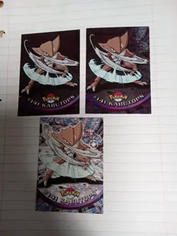3 Kabutops [2Foil] #141 Pokemon 2000 Topps TV Animation Cards - Image 1