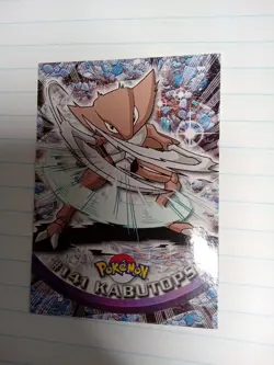 3 Kabutops [2Foil] #141 Pokemon 2000 Topps TV Animation Cards - Image 2