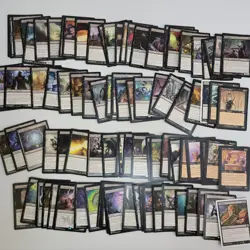 100 Different BLACK Rare Lot - 100 Unique Cards - Magic MTG FTG - Image 1