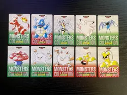 Pokemon Carddass Lot 1996 Set of 10 cards BANDAI 005 Charmeleon 008 Wartortle - Image 1